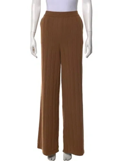 Pre-owned Loro Piana Baby Cashmere Wide Leg Pants W/ Tags In Brown