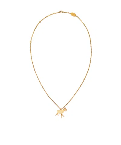 Loro Piana Baby Goat Necklace In Gold