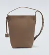 Loro Piana Bale Leather Phone Pouch In Brown