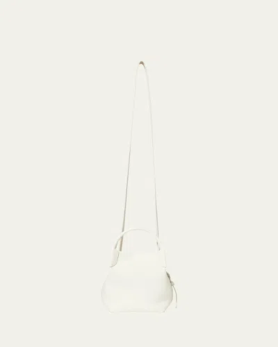 Loro Piana Bale Micro Leather Tote Bag In Whisper White