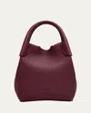 Loro Piana Bale Micro Grain Leather Crossbody Bag