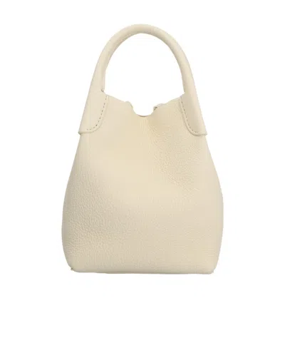 Loro Piana Bale Mini Shoulder Bag In Tender White