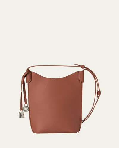 Loro Piana Bale Phone Case Crossbody Bag In Silver