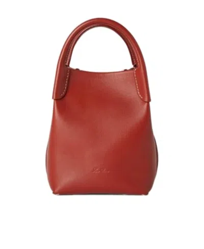 Loro Piana Bale Satchel Bag In Brown