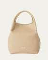 Loro Piana Bale Small Leather Tote Bag In Light Mastican