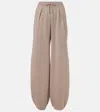 Loro Piana Graysen Linen Wide-leg Pants In Beige