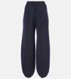 LORO PIANA BALFOUR CASHMERE, WOOL AND SILK SWEATPANTS