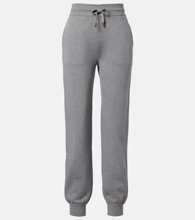 Loro Piana Banyan Cotton And Cashmere Sweatpants In Gray