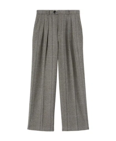 Loro Piana Barbed Straight-leg Trousers In Gray