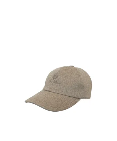 Loro Piana Baseball Cap In Brown