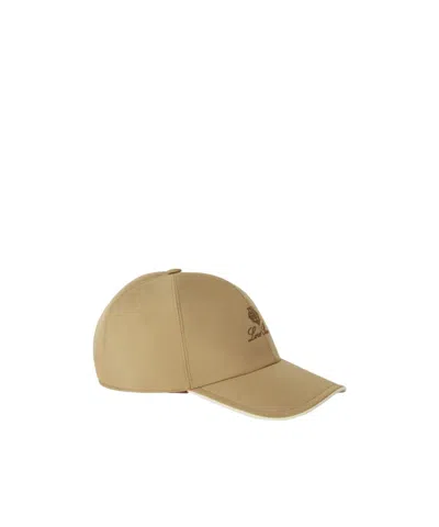 Loro Piana Baseball Cap In Light Woodsmoke/ivory