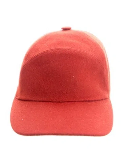Pre-owned Loro Piana Baseball Cap In Red