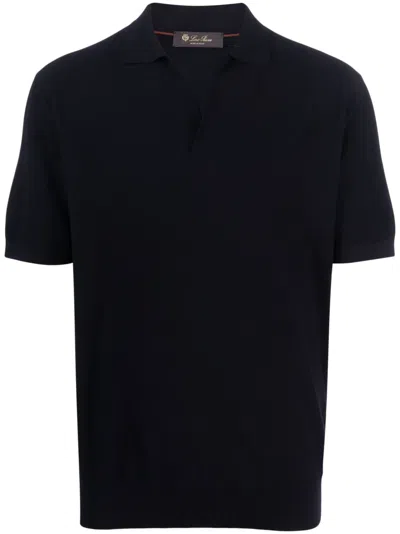 Loro Piana Basic Short-sleeved Polo Shirt In Blue