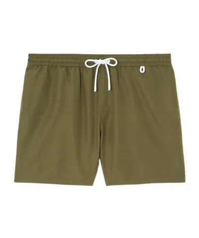 Loro Piana Bay Straight-leg Mid-length Swim Shorts In Green