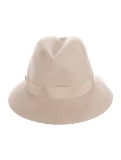 Pre-owned Loro Piana Beaver Fedora Hat In Neutral