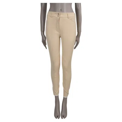 Pre-owned Loro Piana Beige 2024 Doris Stretch Twill Riding Pants 40 S In Brown