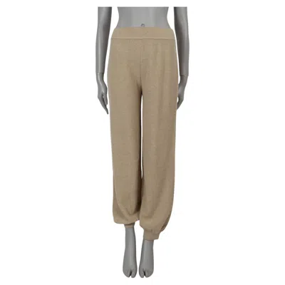 Pre-owned Loro Piana Beige Cashmere 2023 Track Pants 40 S In Brown