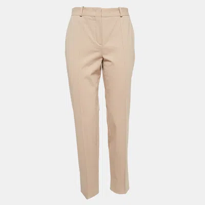 Pre-owned Loro Piana Beige Cotton Tailored Trousers M