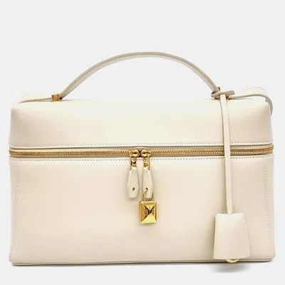 Pre-owned Loro Piana Beige Leather Extra Bag In Sand