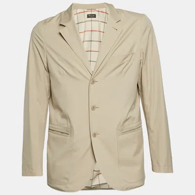 Pre-owned Loro Piana Beige Nylon Voyager Jacket S In Sand