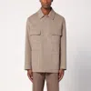 Loro Piana Beige Wool Shirt Jacket In Beige