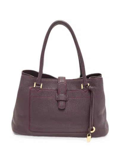Pre-owned Loro Piana Bellevue Odessa Tote Bag In Purple