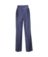 Loro Piana Belt-loop Casual Pants In Blue
