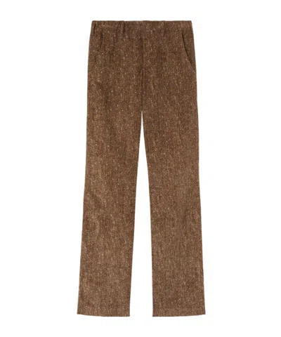 Loro Piana Belt-loop Casual Pants In Brown