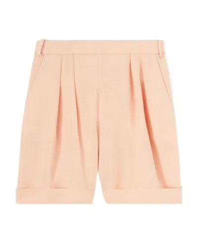 Loro Piana Belt-loop Shorts In Nude
