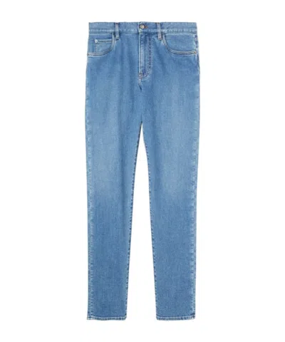 LORO PIANA BELT-STRAP JEANS