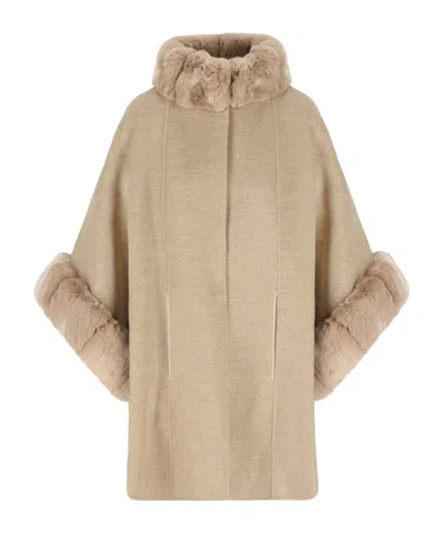 Loro Piana Belted Medium Poncho In Pink