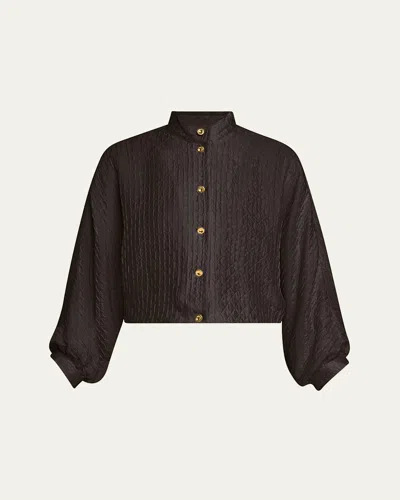 Loro Piana Benedetta Fluid Diamond Cloquet Jacket In H0v5 Cloves