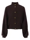 Loro Piana Benedetta Silk Jacket In Brown