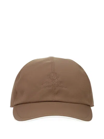 Loro Piana Bicolor Baseball Cap In Brown