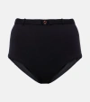 Loro Piana Belted Bikini Swimsuit In Black