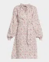 Loro Piana Billie Riserva San Nicolo Twill Summer Dress In Gray