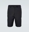 Loro Piana Bizen Cotton And Linen Bermuda Shorts In Blau