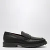 Loro Piana Black Leather Travis Loafer In Black