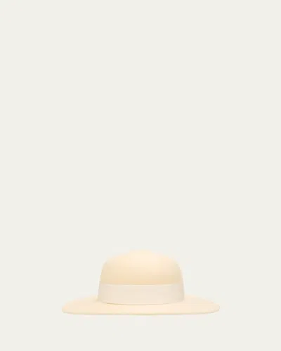 Loro Piana Blanca Cashmere Hat In Neutral