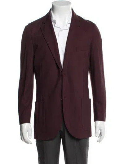 Pre-owned Loro Piana Blazer In Burgundy