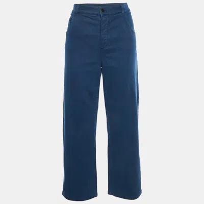 Pre-owned Loro Piana Blue Denim Straight Fit Jeans M/waist 32"