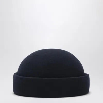 Loro Piana Scotty Cashmere Beanie Rolled Brim Crown In Burgundy