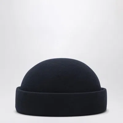 Loro Piana Scotty Cashmere Beanie Rolled Brim Crown In Burgundy