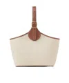 Loro Piana Bobbin Bucket Bag In Natural Color/caramel Color/sun Gold