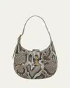Loro Piana Bobbin Mini Python Shoulder Bag In Lazy Summersun Gold