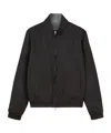 Loro Piana Lp Zipped Bomber Jacket In Black
