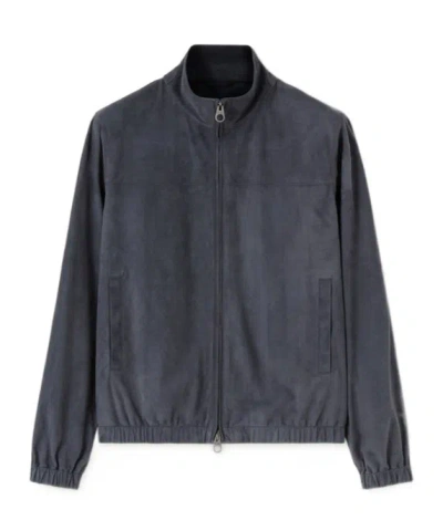 Loro Piana Bomber Jacket In Blue
