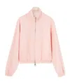 Loro Piana Bomber Jacket In Peach Candle/light Beach