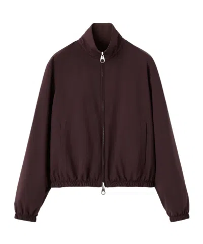 Loro Piana Bomber Windmate Women's Bomber Jacket In Brown