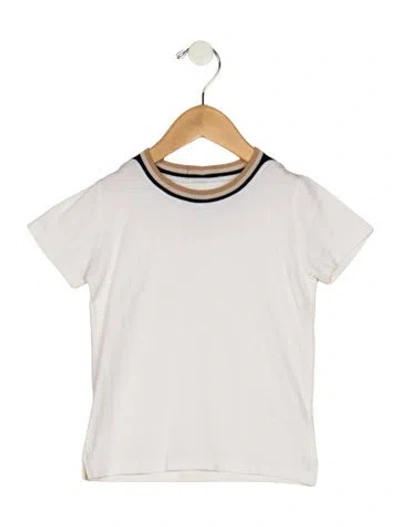 Pre-owned Loro Piana Babies' Boys' Silk Short Sleeve T-shirt In Neutral
